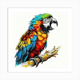 Parrot 4 Art Print