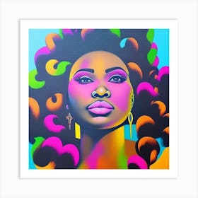 From Melanin, With Love and Colorfully Loc'ked Thoughts Art Print