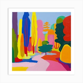 Abstract Park Collection El Oso Y El Madrono Madrid 2 Art Print