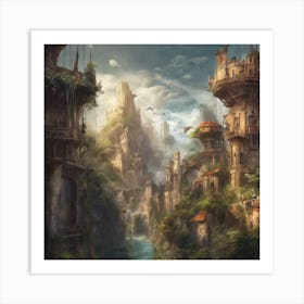 Fantasy City 34 Art Print