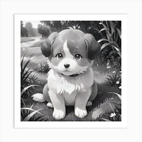 Cute Puppy 2 Art Print