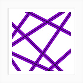 Purple Lines 2 Art Print