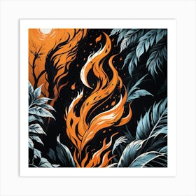 Fire element Art Print