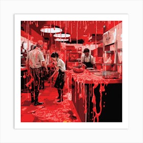 Bloody Kitchen Art Print