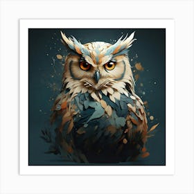 Owl Painting 4 Art Print