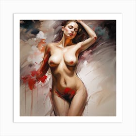 Nude Painting Art Print