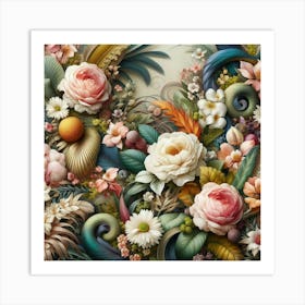 Floral Arrangement Art Print