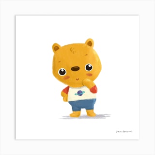 Cute Bear Art Print