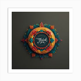 Thank You Card Art Print