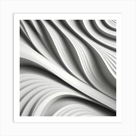 Abstract White Paper 2 Art Print