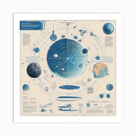 Space Map Art Print