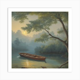 'Sunrise On The River' 1 Art Print