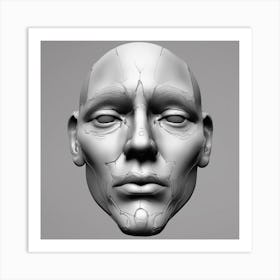 Human Head 3 Art Print