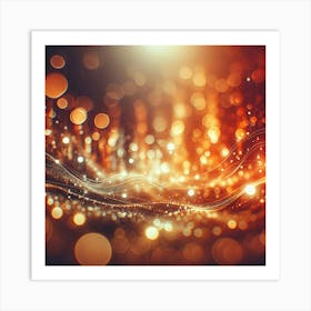 Abstract Light Bokeh Background Art Print