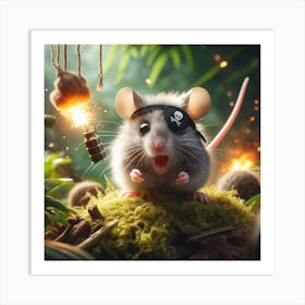 Pirate Mouse 1 Art Print