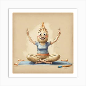 Yogi Girl Art Print