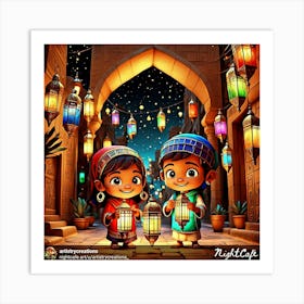 Arabic Kids Art Print