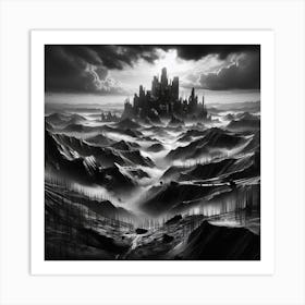 City In The Clouds 2 Art Print