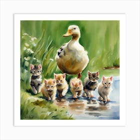 herding cats Art Print