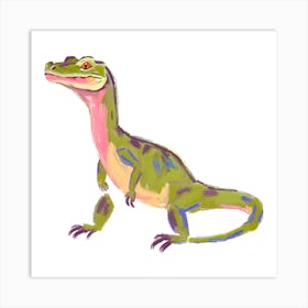 Komodo Dragon Lizard 07 Art Print