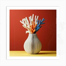 Corals In Vase Art Print