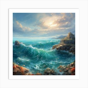 Ocean Waves 2 Art Print