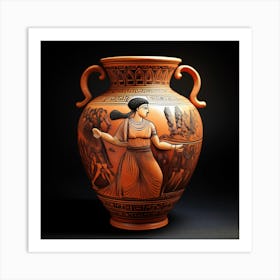 Ancient Greek Vase Art Print