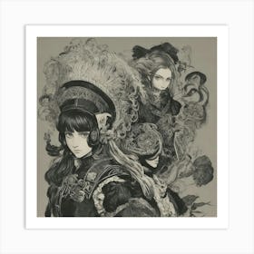 Samurai Girl Art Print