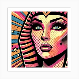 Pop Egyptian Amal Echo Art Print