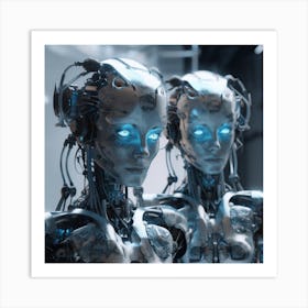 Two Robots Art Print