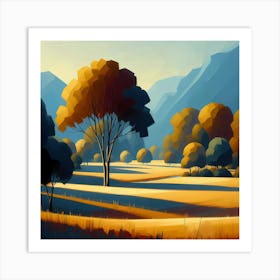 Landscape Painting 157 Art Print