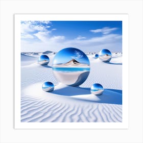 Spheres In The Desert Art Print