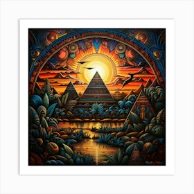 Pyramids 3 Art Print