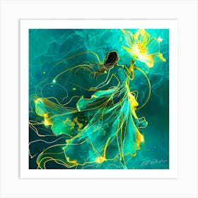 Flower Aura - Lily Of The Valley Art Print