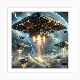 Skyblades Aerial Unit Deployment Art Print