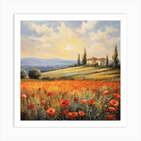 Impressionist Meadows: Monet's Palette Art Print