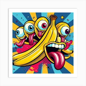 Banana Monsters Art Print