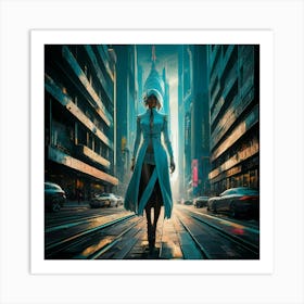 Futuristic Cityscape 30 Art Print