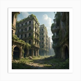 Last Of Us City art print Art Print