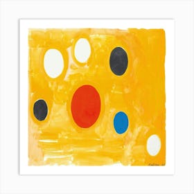 Orbs On Orange (1963) Art Print