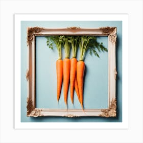 Carrots In A Frame 22 Art Print