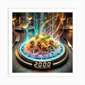 Chrono Noodles Art Print