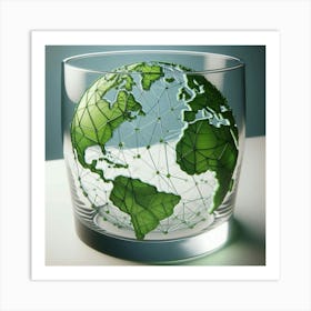 Earth In A Glass Art Print