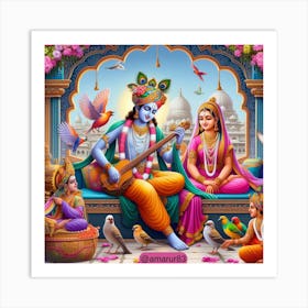 Lord Krishna 2 Art Print