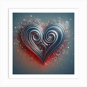 Heart Of Silver Art Print