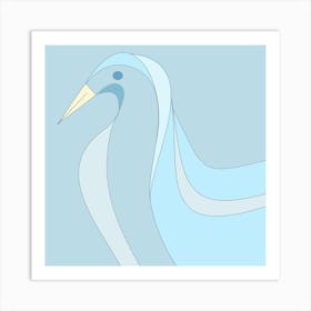 Blue Heron Art Print