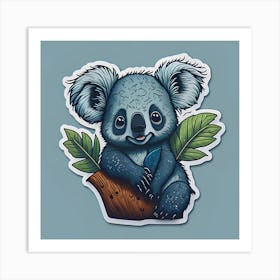 Koala Sticker 4 Art Print