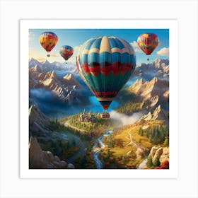 Hot Air Balloons Art Print