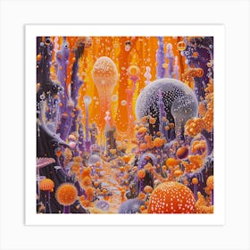 Psychedelic Forest 5 Art Print