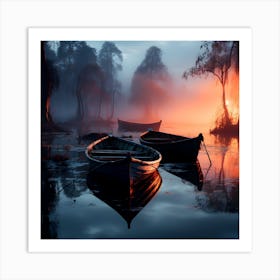 Boats Fine Art Posters By Csaba Fikker For Ai Art Depot 32 Art Print